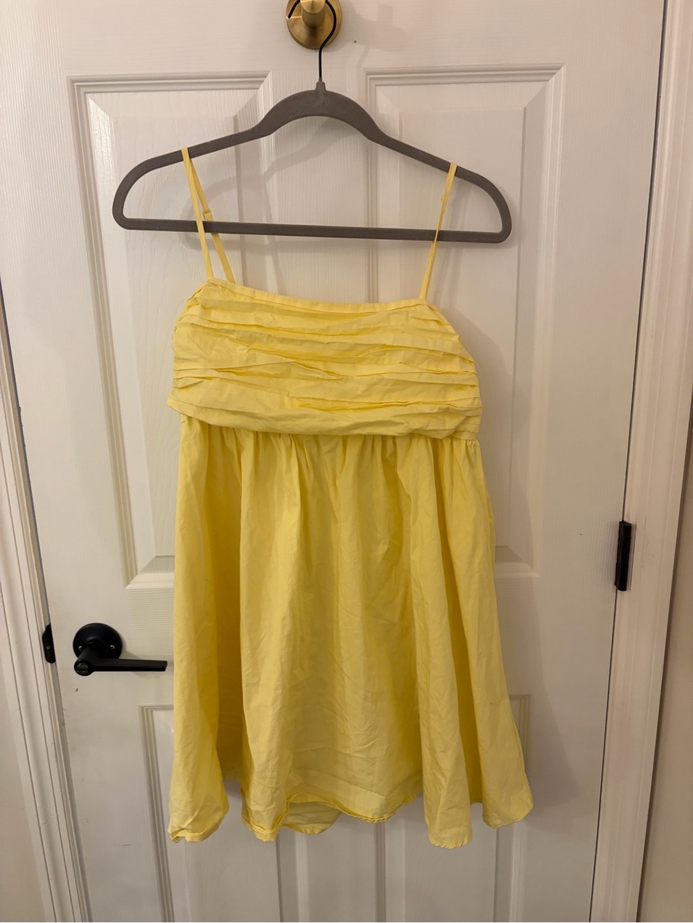 Altar'd State Light Yellow Spaghetti-Strap Summer Dress